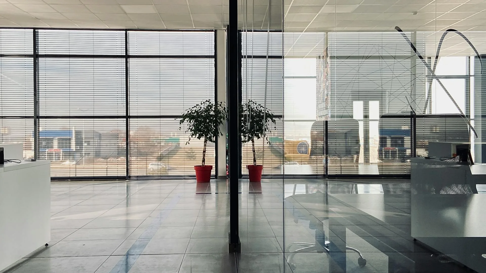 Modern government office workspace